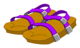 Sandales du Piou Violet