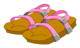 Sandales du Piou Rose