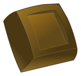 Carré de chocolat noir