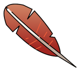Plume de Piou Rouge