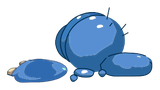 Peau de Larve Bleu